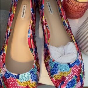 Alex Marie Multicolor Sequin Ballet Flats